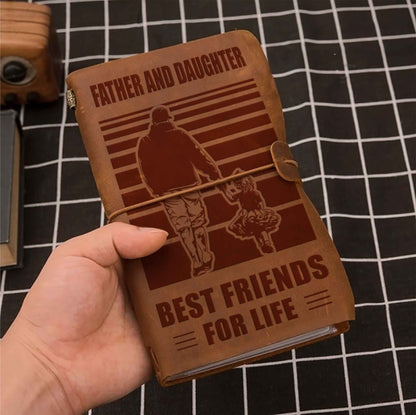 Family Customizable vintage journal notebook, Father And Son Best Friend For Life Vintagegift For Father Day