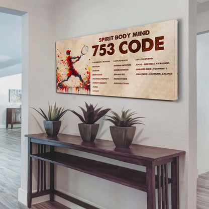 Knight Templar Poster Canvas 7 5 3 Code Motivation Quotes