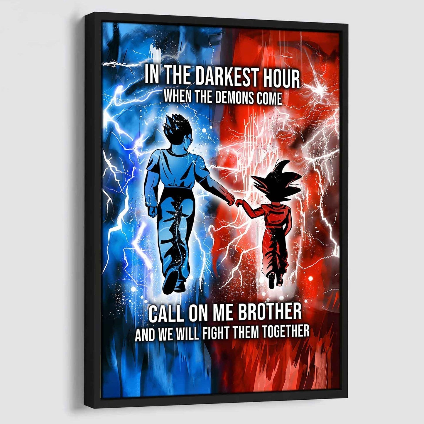 DRB Canvas Wall Art Call On Me Brother And We Will Fight Them Together Gift For Your Friend