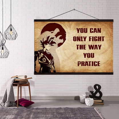 Knight Templar Poster Canvas You Can Only Fight The Way You Practice