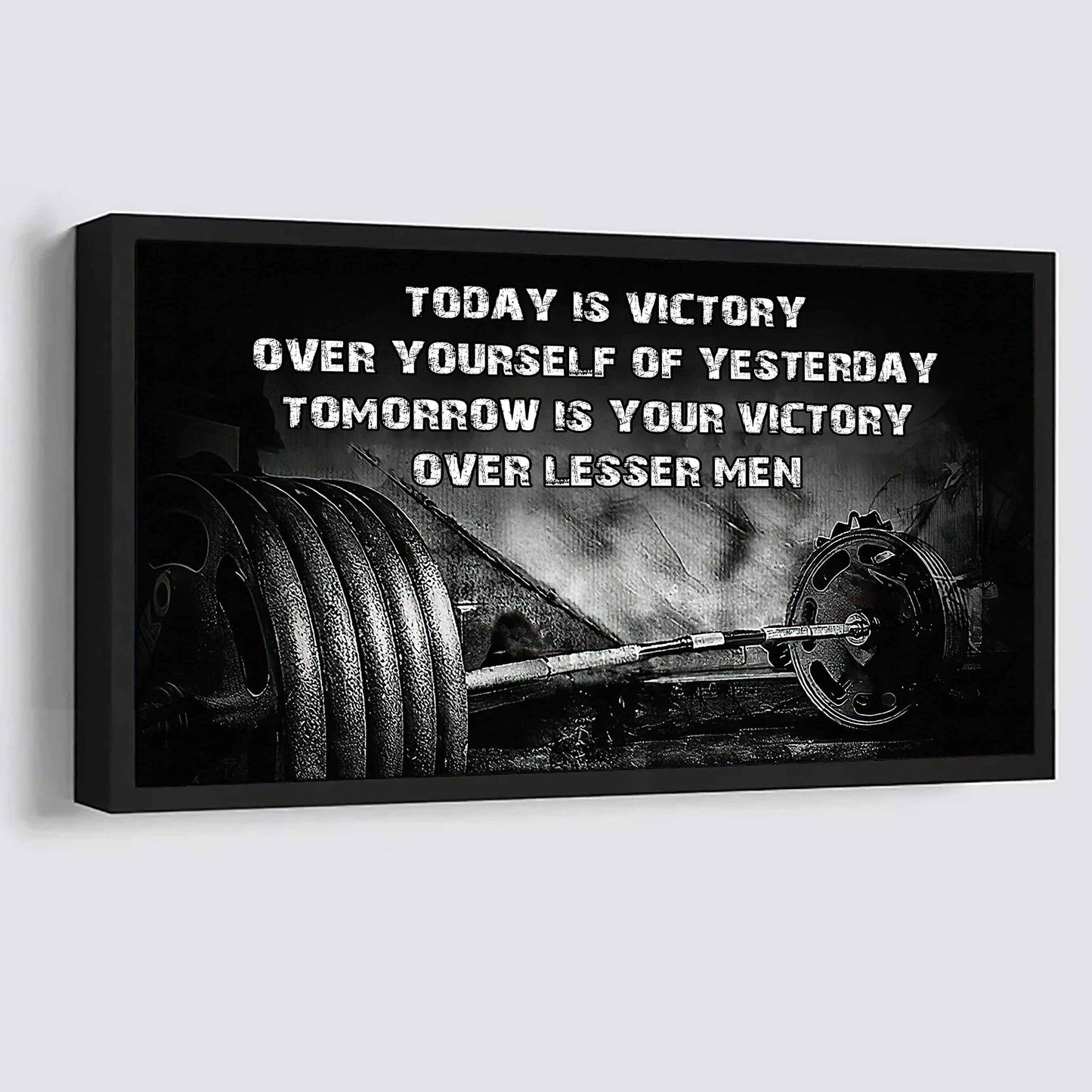 Baseball Poster Canvas - Today Is Victory Over Yourself Over Yourself Of Yesterday Tomorrow Is Your Victory Over Lesser Men