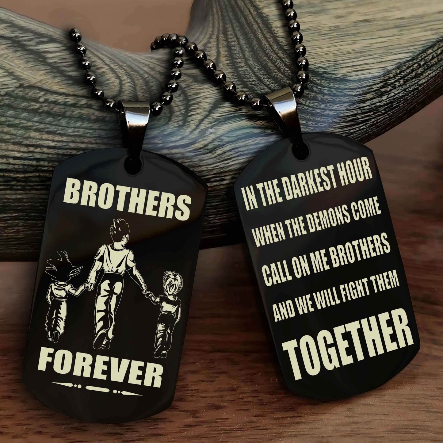 Viking Personalized Double Sided Dog Tag For My Brother - Call On Me Brother And We Will Fight Them Together Gift For Your Friend