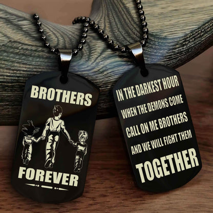 Viking Personalized Double Sided Dog Tag For My Brother - Call On Me Brother And We Will Fight Them Together Gift For Your Friend