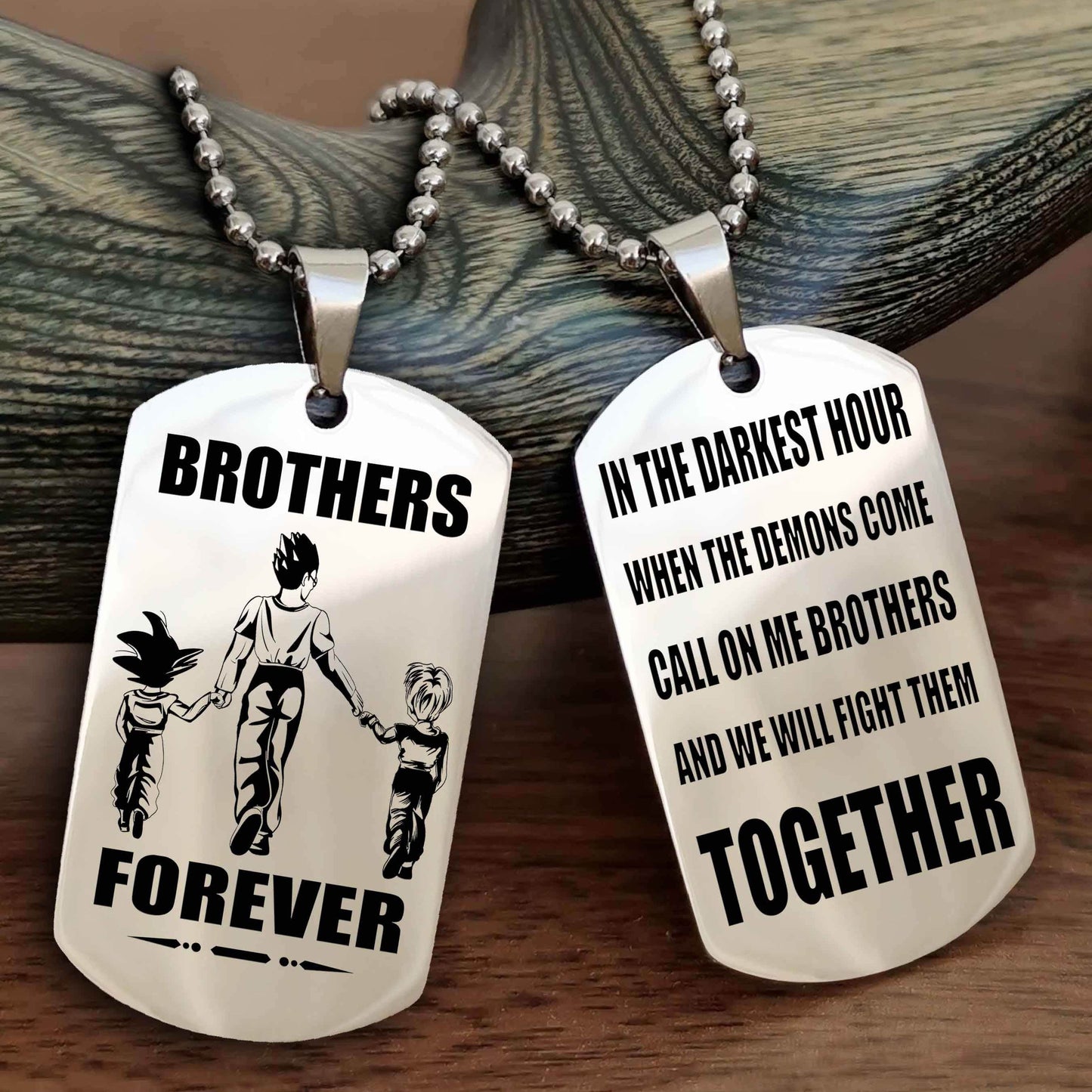 Viking Brother Personalized Double Sided Dog Tag For My Brother - Call On Me Brother And We Will Fight Them Together Gift For Your Friend