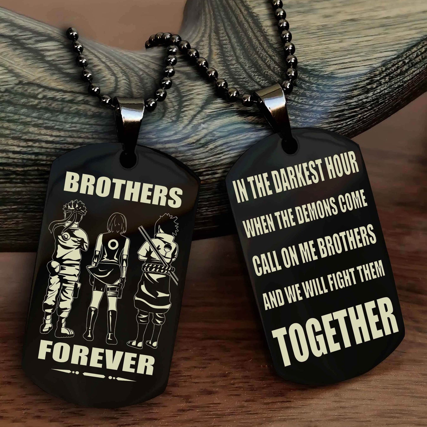 Viking Personalized Double Sided Dog Tag For My Brother - Call On Me Brother And We Will Fight Them Together Gift For Your Friend