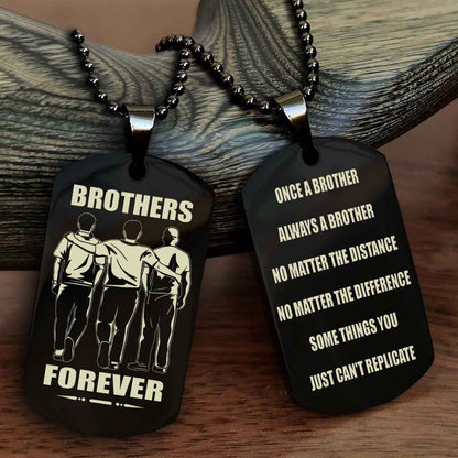 DRB Personalized Double Sided Dog Tag For My Brother - Once A Soldier Always A Soldier