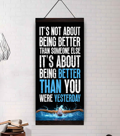 American Football-It is not About Being Better Than Someone Else It is about being better than you were the day before.