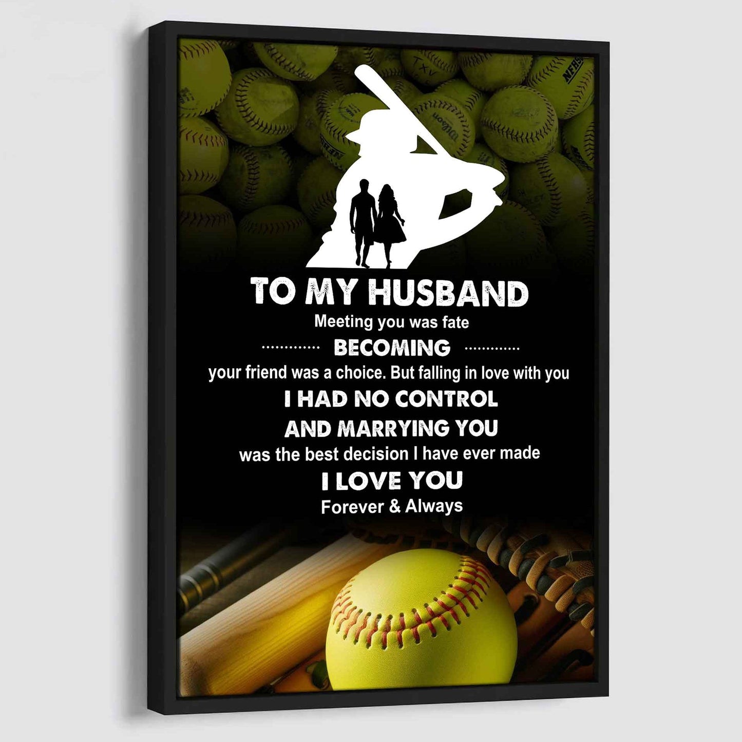 Sport Poster Canvas To My Husband Meeting You Was Fate Becoming Your Friend Gift For Your Husband
