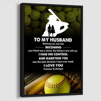 Sport Poster Canvas To My Husband Meeting You Was Fate Becoming Your Friend Gift For Your Husband