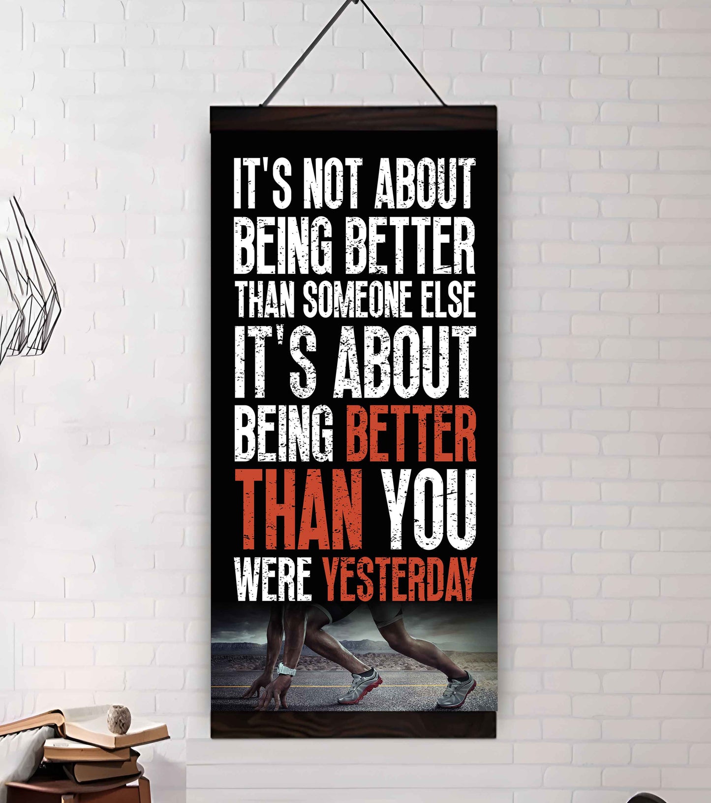 American Football-It is not About Being Better Than Someone Else It is about being better than you were the day before.