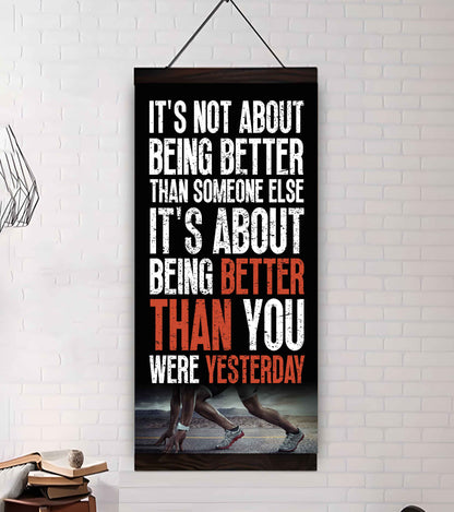 American Football-It is not About Being Better Than Someone Else It is about being better than you were the day before.