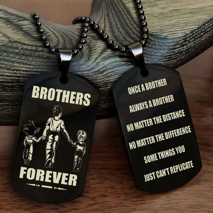 Knight Templar Customizable engraved dog tag double sided gift from brother - Brother Forever Once A Brother Always A Brother
