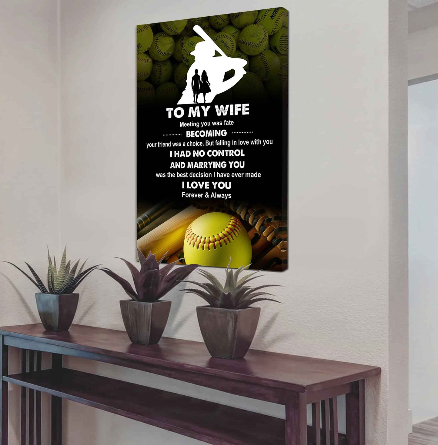 Sport Poster Canvas To My Wife Meeting You Was Fate Becoming Your Friend Gift For Your Wife