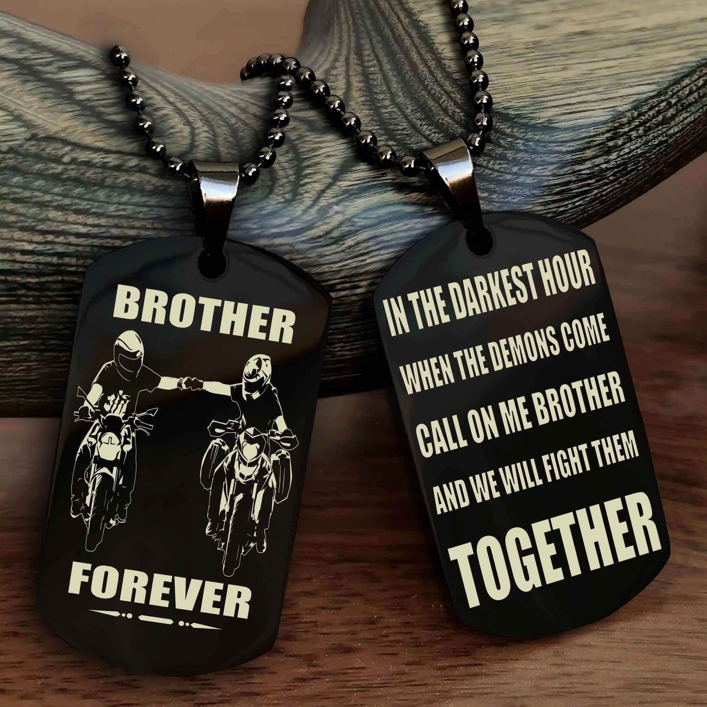 Soldier: Army-Air Force Personalized Double Sided Dog Tag For My Brother - Call On Me Brother And We Will Fight Them Together Gift For Your Friend