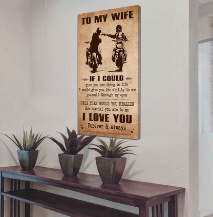 Family Poster Canvas To My Wife If I Could Give You One Thing In Life - How Special You Are To Me Gift For Your Wife