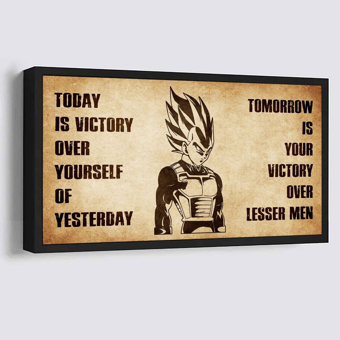 Personalized Knight Templar Poster Canvas - Today Is Victory Over Yourself Of Yesterday Tomorrow Is Your Victory Over Lesser Men