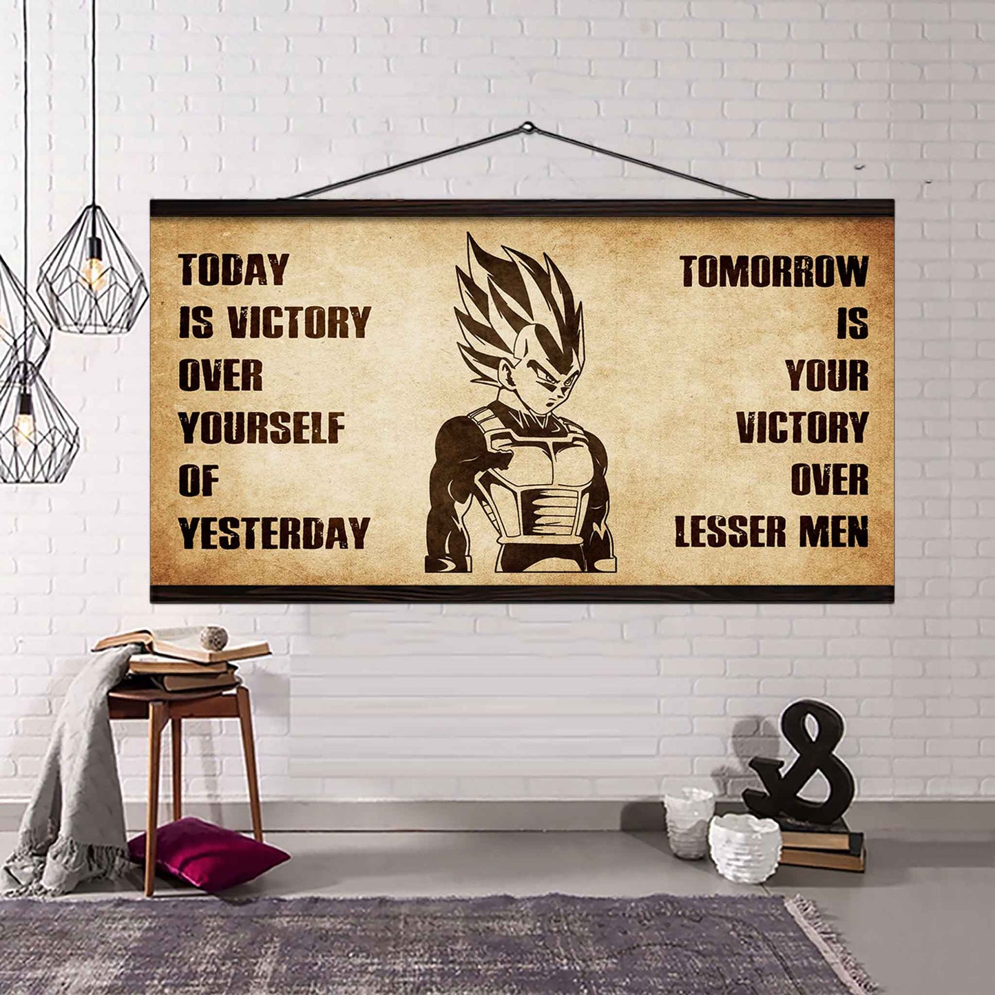 Personalized Knight Templar Poster Canvas - Today Is Victory Over Yourself Of Yesterday Tomorrow Is Your Victory Over Lesser Men