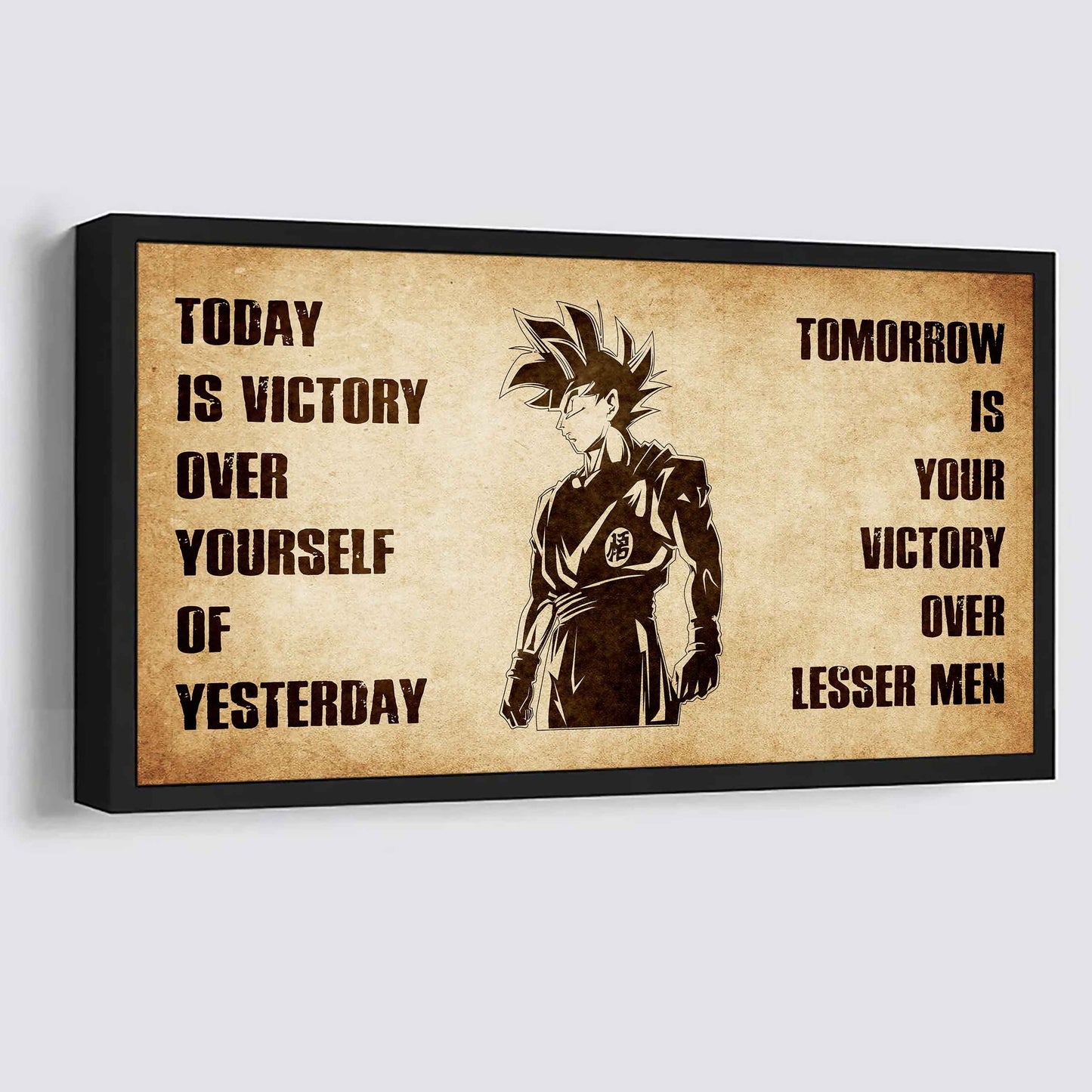 Personalized Knight Templar Poster Canvas - Today Is Victory Over Yourself Of Yesterday Tomorrow Is Your Victory Over Lesser Men