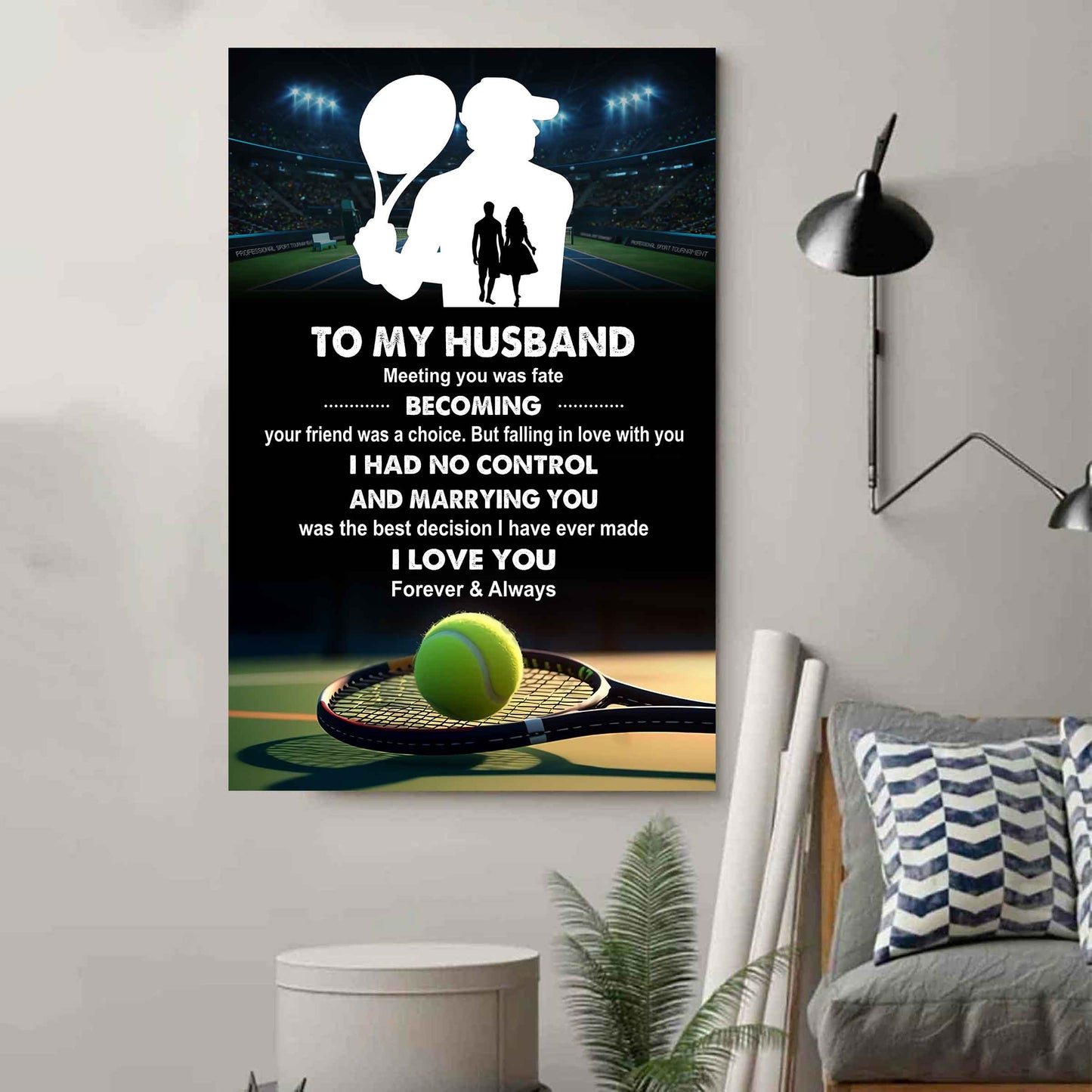 Sport Poster Canvas To My Husband Meeting You Was Fate Becoming Your Friend Gift For Your Husband