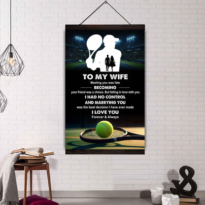 Sport Poster Canvas To My Wife Meeting You Was Fate Becoming Your Friend Gift For Your Wife