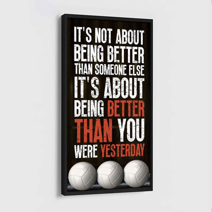 American Football-It is not About Being Better Than Someone Else It is about being better than you were the day before.