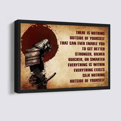 Knight Templar Poster Canvas There Is Nothing Outside Of Yourself Best Gift With Motivation Quotes