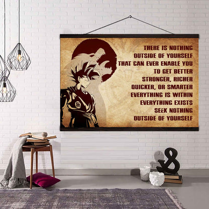 Soldier Poster Canvas There Is Nothing Outside Of Yourself Best Gift With Motivation Quotes