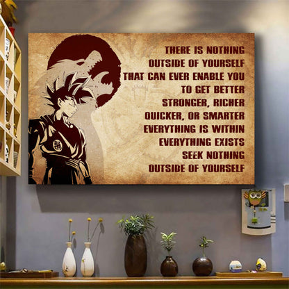 Knight Templar Poster Canvas There Is Nothing Outside Of Yourself Best Gift With Motivation Quotes
