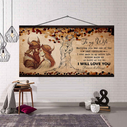 Samurai Poster Canvas To My Wife Marrying You Was One Of The Best Decisions - I Will Love You Forever And Always Gift For Your Wife