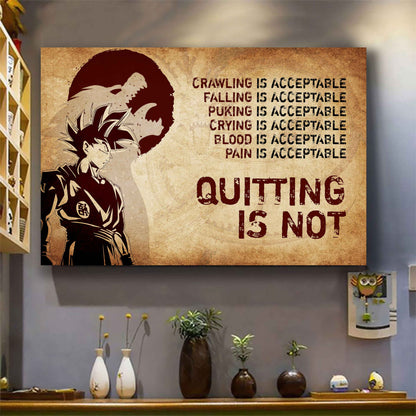 Soldier Poster Canvas Quiting Is Not Best Gifts Motivation Quotes