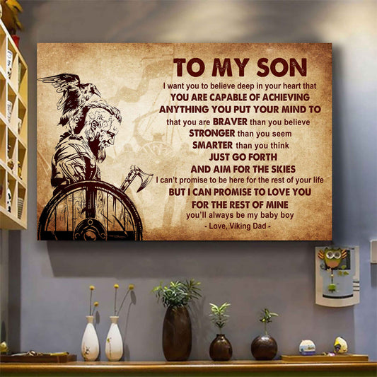 Knight Templar Poster Canvas Just Go Forth And Aim For The Skies From Dad To Son Gift For Your Son