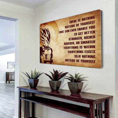 Soldier Poster Canvas There Is Nothing Outside Of Yourself Best Gift With Motivation Quotes