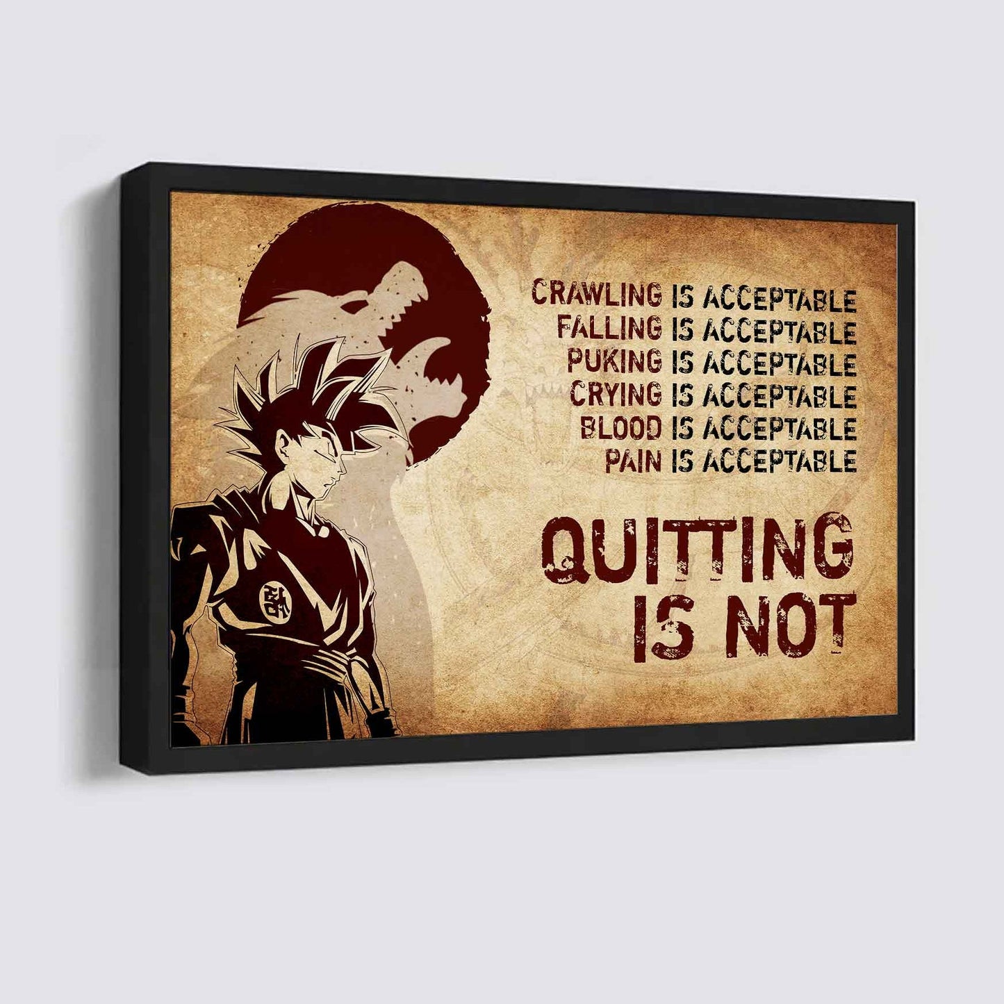 Soldier Poster Canvas Quiting Is Not Best Gifts Motivation Quotes