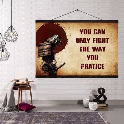 Knight Templar Poster Canvas You Can Only Fight The Way You Practice