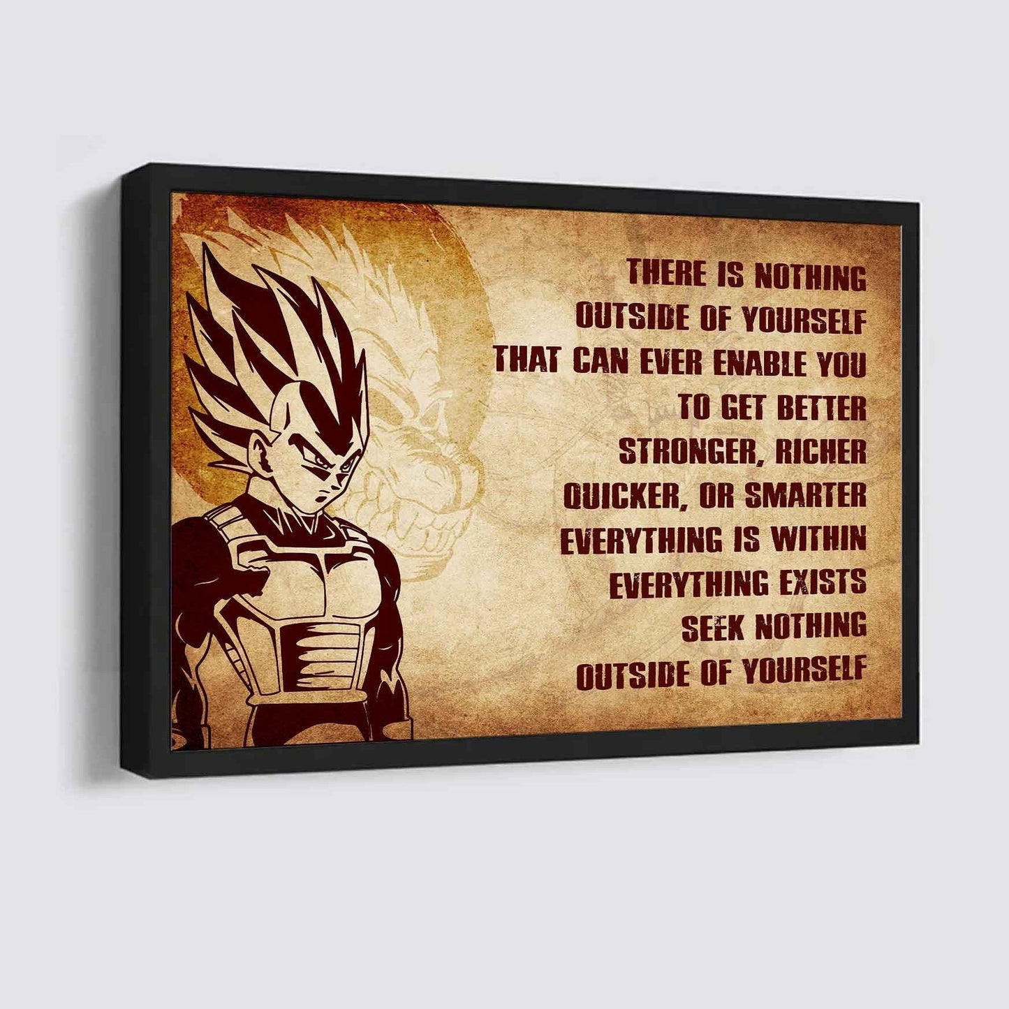 Soldier Poster Canvas There Is Nothing Outside Of Yourself Best Gift With Motivation Quotes