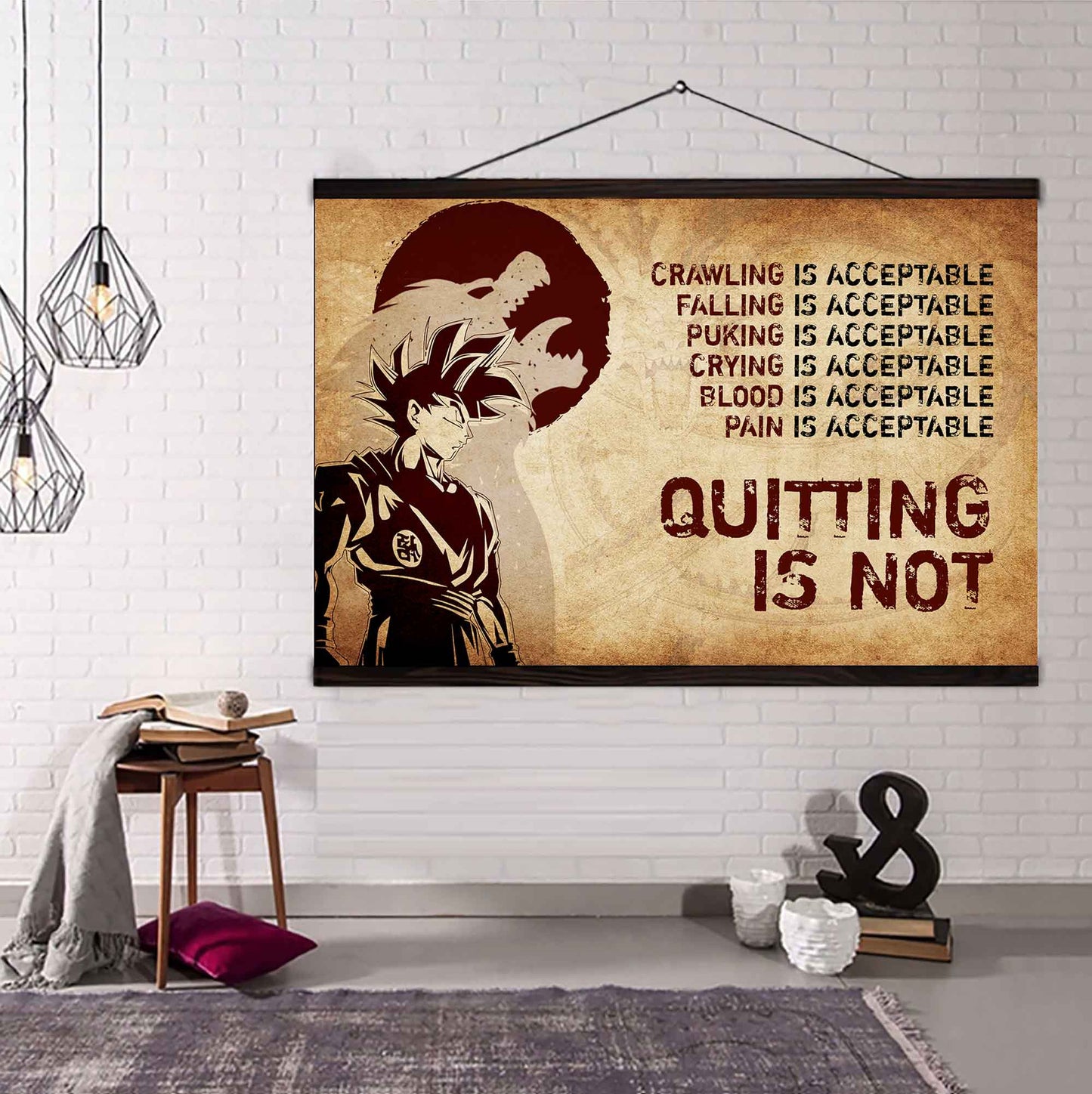 DRB Poster Canvas Quiting Is Not Best Gifts Motivation Quotes