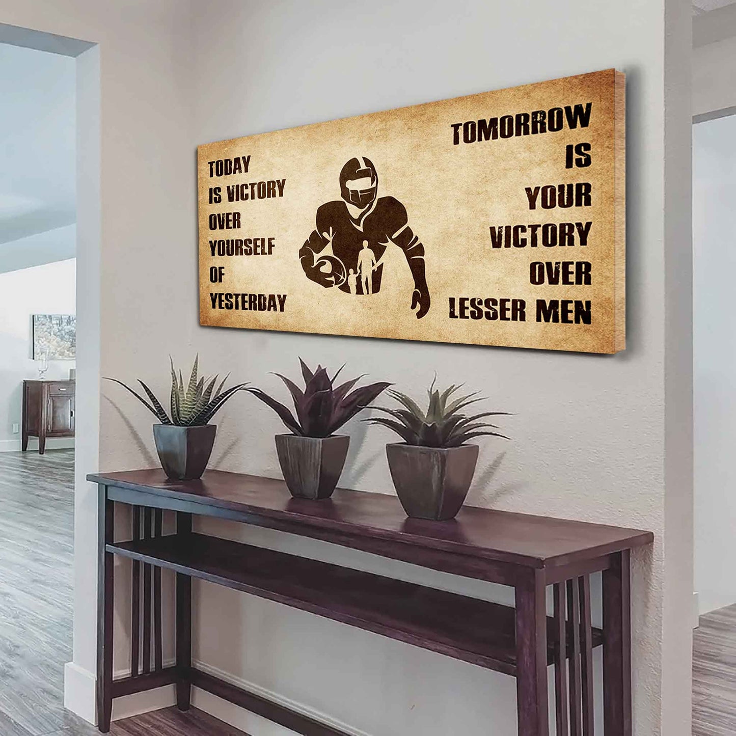 Personalized Knight Templar Poster Canvas - Today Is Victory Over Yourself Of Yesterday Tomorrow Is Your Victory Over Lesser Men