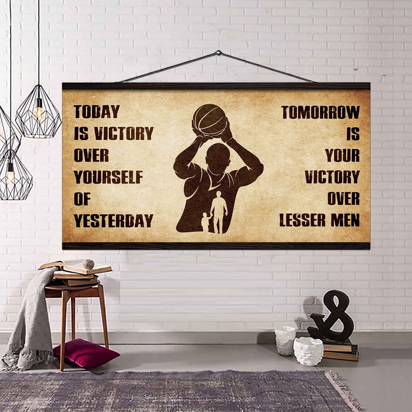 Personalized Knight Templar Poster Canvas - Today Is Victory Over Yourself Of Yesterday Tomorrow Is Your Victory Over Lesser Men