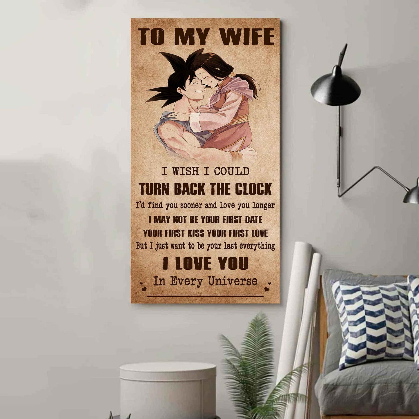 Family Poster Canvas To My Wife I Wish I Could Turn Back The Clock - I Love You Forever And Always Gift For Your Wife