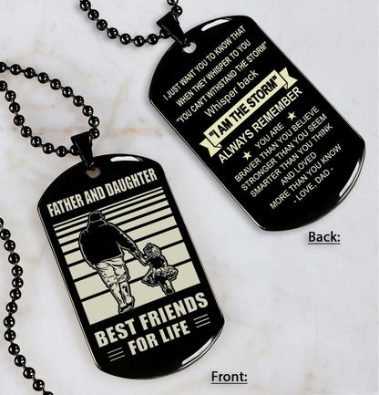 ANT-Personalized Double Sided Dog Tag Father And Son Best Friends For Life - Message on the back side