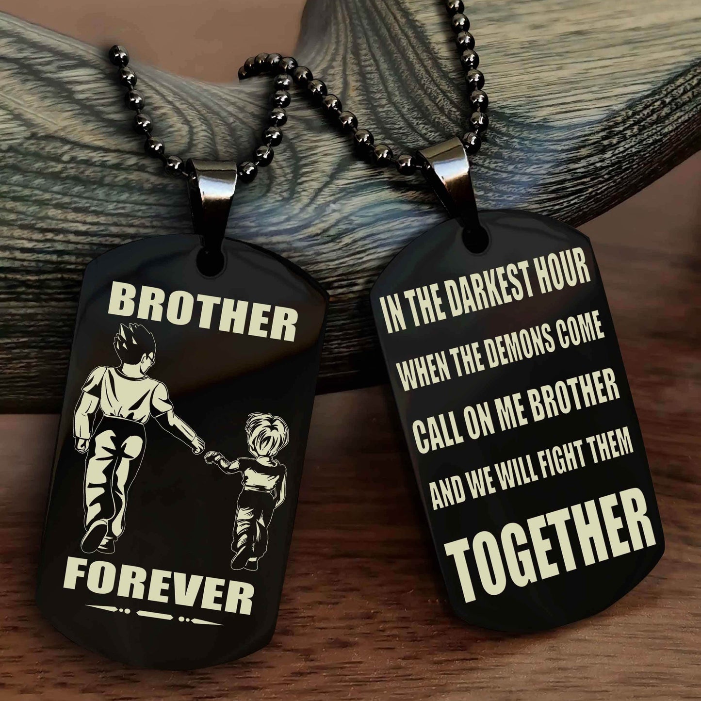 Cowboy Personalized Double Sided Dog Tag For My Brother - Call On Me Brother And We Will Fight Them Together Gift For Your Friend