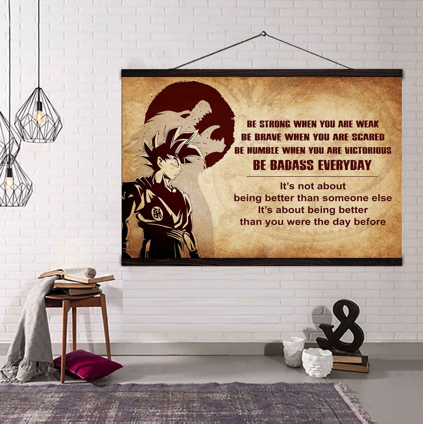 Knight Templar Poster Canvas Be Strong When You Are Weak Be Badass Everyday From Dad To Son Gift For Your Son Motivational Quotes