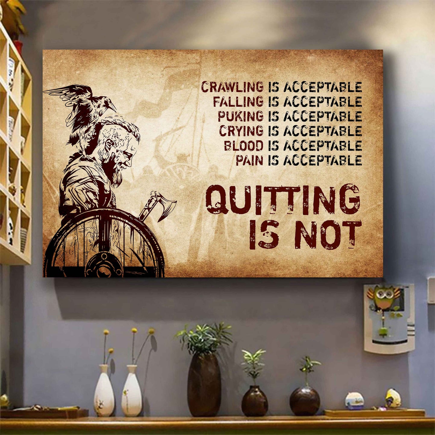 Knight Templar Poster Canvas Quiting Is Not Best Gifts Motivation Quotes