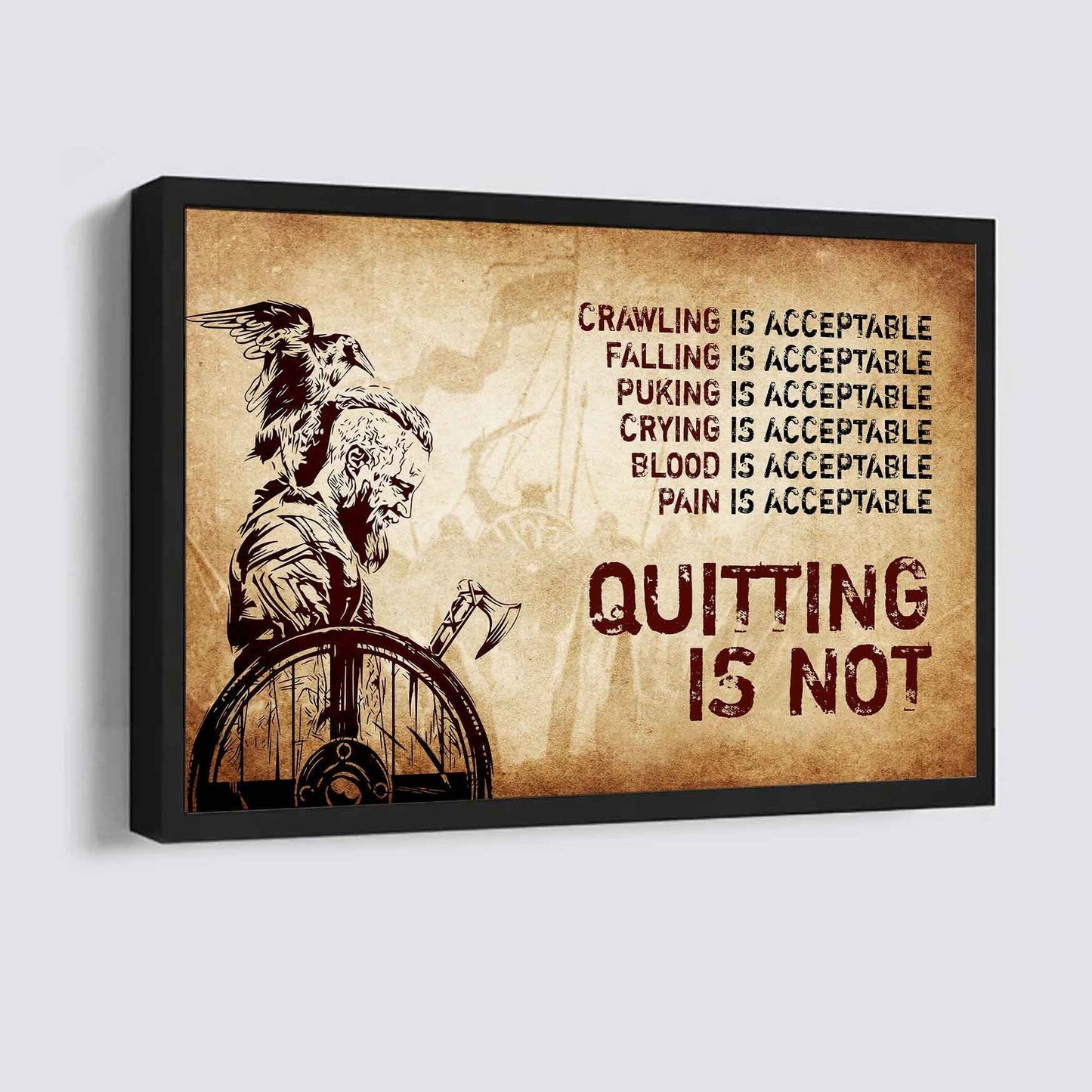 Knight Templar Poster Canvas Quiting Is Not Best Gifts Motivation Quotes