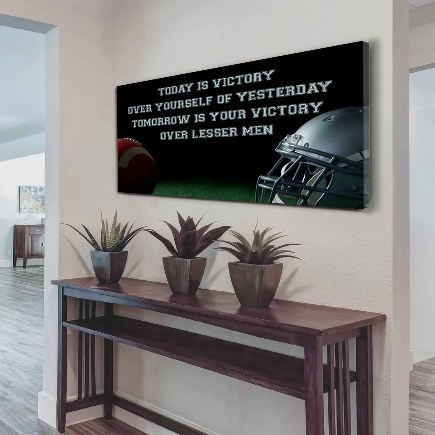 Baseball Poster Canvas - Today Is Victory Over Yourself Over Yourself Of Yesterday Tomorrow Is Your Victory Over Lesser Men