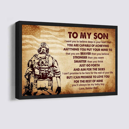 Knight Templar Poster Canvas Just Go Forth And Aim For The Skies From Dad To Son Gift For Your Son