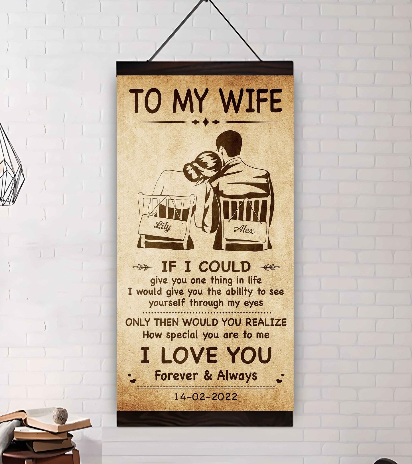 Family Poster Canvas To My Wife If I Could Give You One Thing In Life - How Special You Are To Me Gift For Your Wife