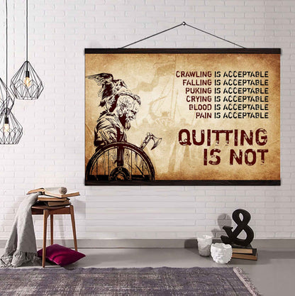 Knight Templar Poster Canvas Quiting Is Not Best Gifts Motivation Quotes