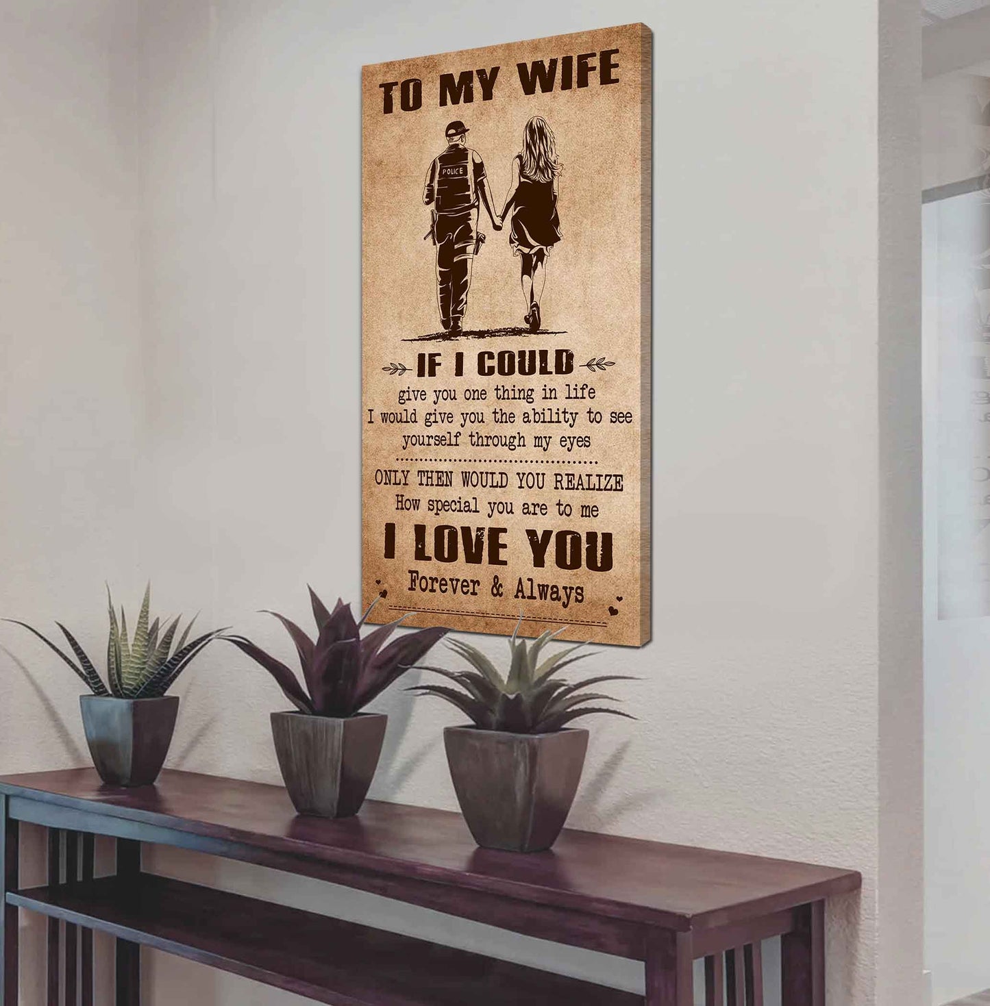 Family Poster Canvas To My Wife If I Could Give You One Thing In Life - How Special You Are To Me Gift For Your Wife
