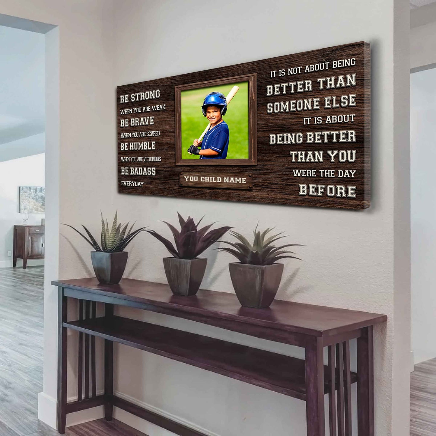 Basketball-(Photo and Name)-Be strong-It is not About Being Better Than Someone Else It is about being better than you were the day before.